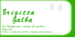 brigitta galba business card